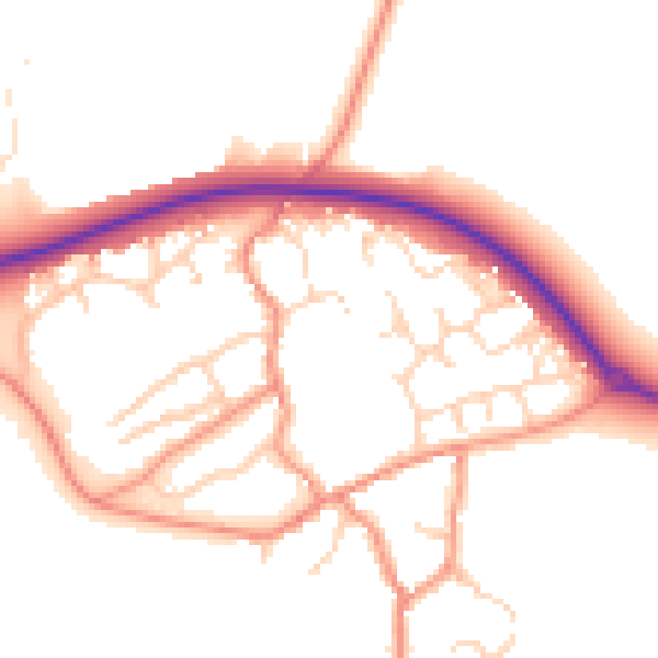 Daytime road noise heatmap for NN6 7SP