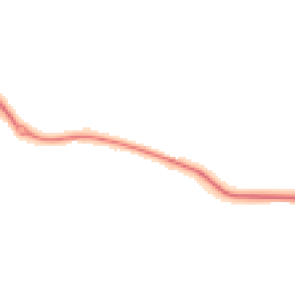 Night-time road noise heatmap for NN6 7SQ