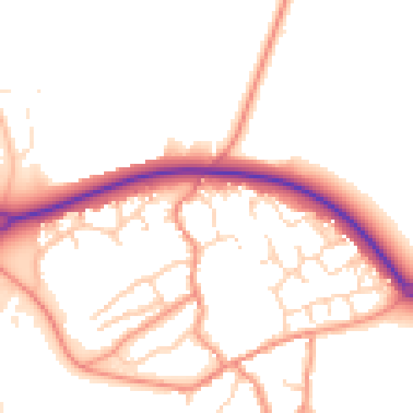 Daytime road noise heatmap for NN6 7SR