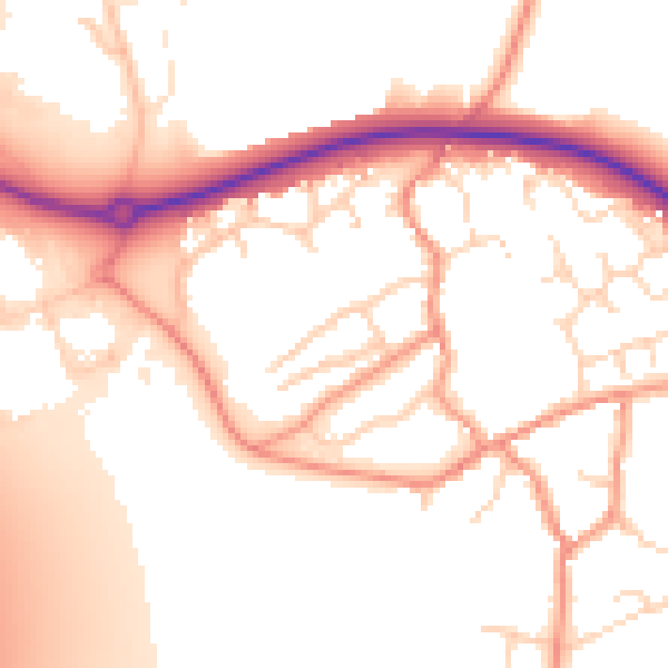 Daytime road noise heatmap for NN6 7ST
