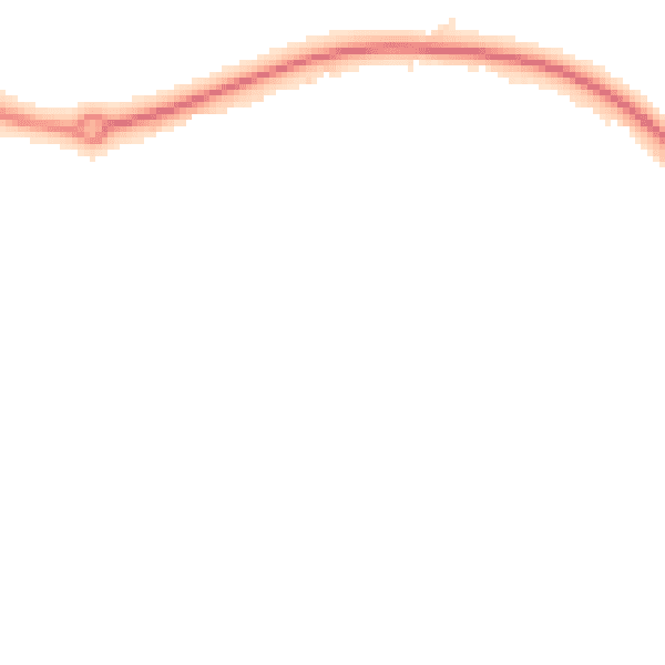 Night-time road noise heatmap for NN6 7SY