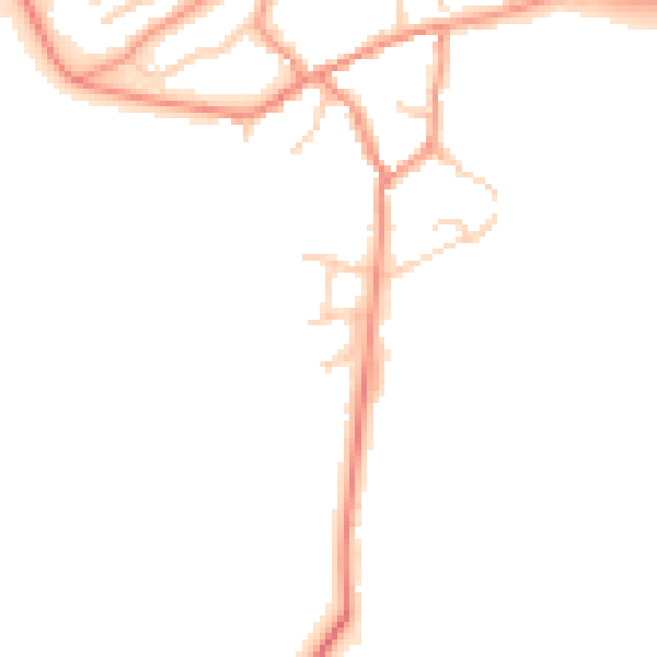 Daytime road noise heatmap for NN6 7TA