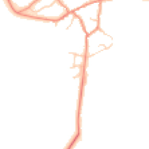 Daytime road noise heatmap for NN6 7TE