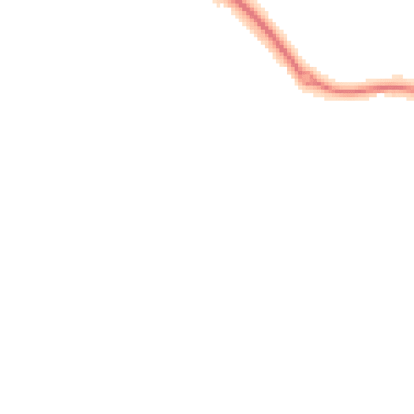 Night-time road noise heatmap for NN6 7TJ