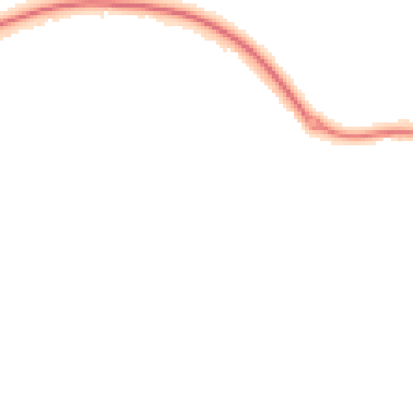 Night-time road noise heatmap for NN6 7TN