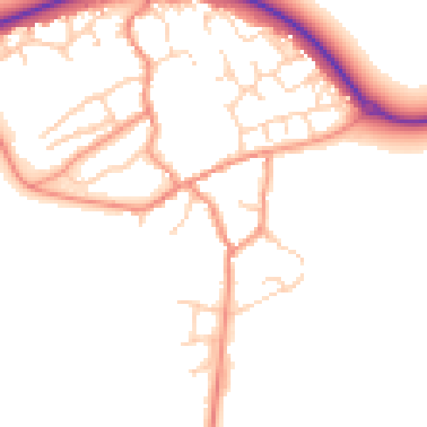 Daytime road noise heatmap for NN6 7TS