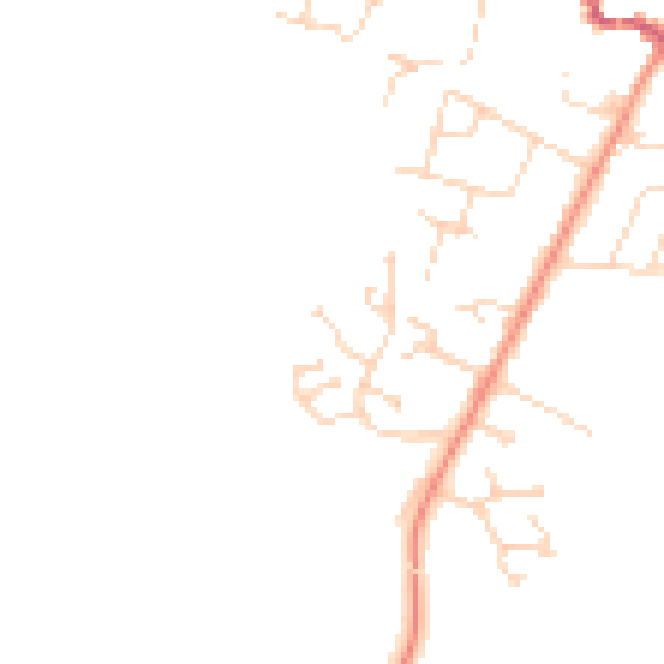 Daytime road noise heatmap for NN6 7WG