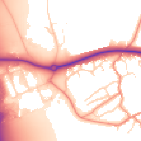 Daytime road noise heatmap for NN6 7WN