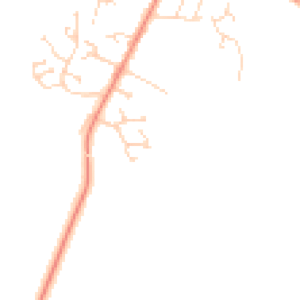Daytime road noise heatmap for NN6 7WU