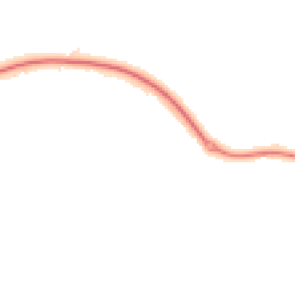 Night-time road noise heatmap for NN6 7XB