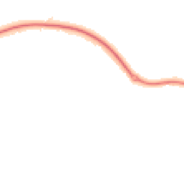 Night-time road noise heatmap for NN6 7XD
