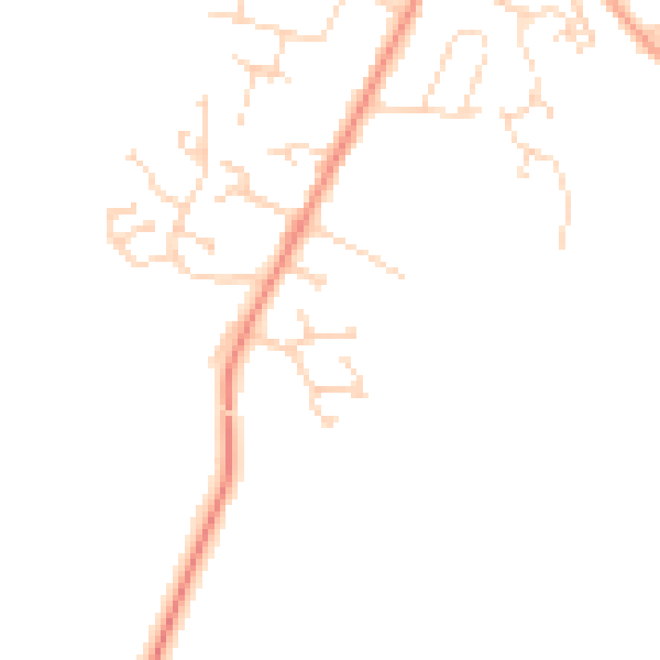 Daytime road noise heatmap for NN6 7XP