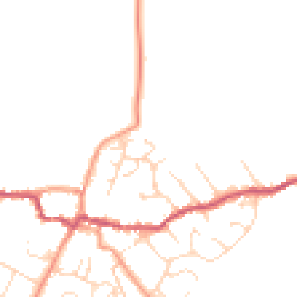 Daytime road noise heatmap for NN6 7YG