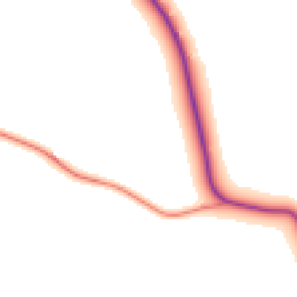Daytime road noise heatmap for NN6 8AD