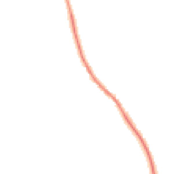 Night-time road noise heatmap for NN6 8AJ