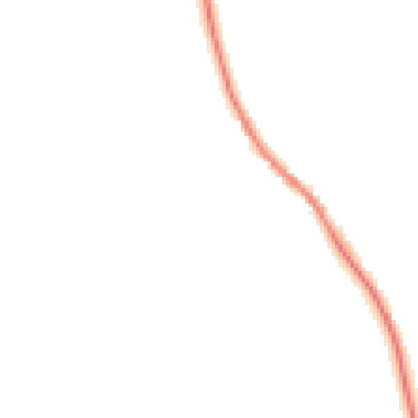Night-time road noise heatmap for NN6 8AL