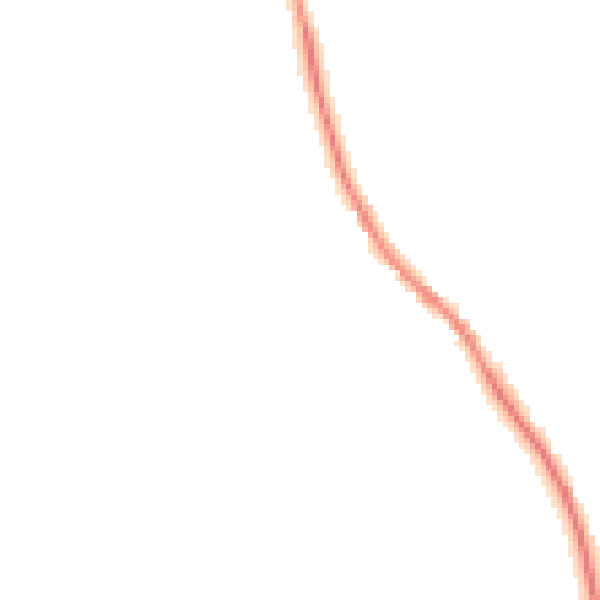 Night-time road noise heatmap for NN6 8AN