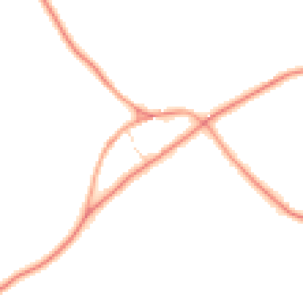 Daytime road noise heatmap for NN6 8AU