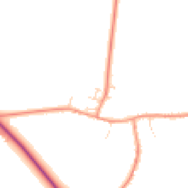 Daytime road noise heatmap for NN6 8BJ