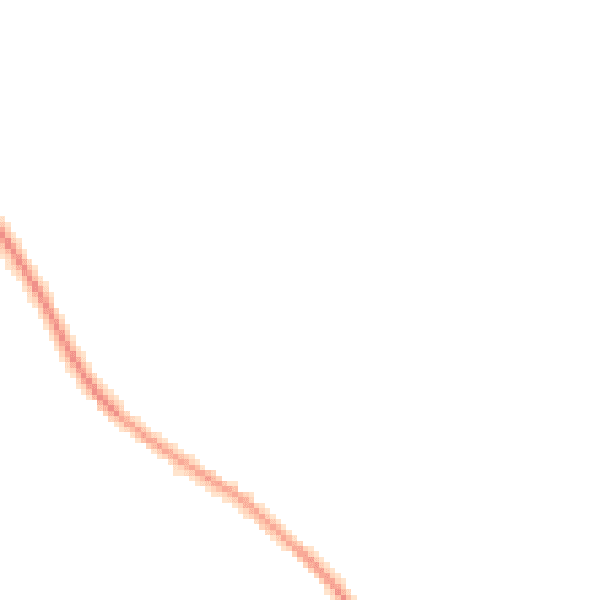 Night-time road noise heatmap for NN6 8BP