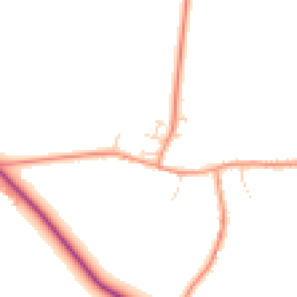 Daytime road noise heatmap for NN6 8BT
