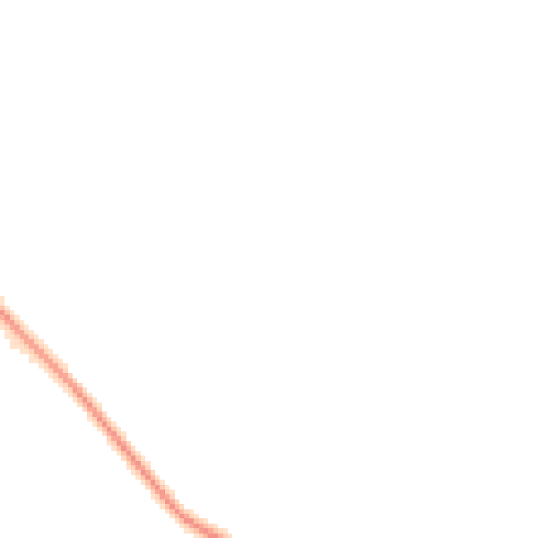 Night-time road noise heatmap for NN6 8BT