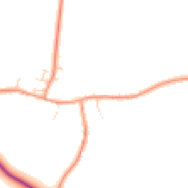 Daytime road noise heatmap for NN6 8BU