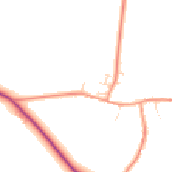 Daytime road noise heatmap for NN6 8BW