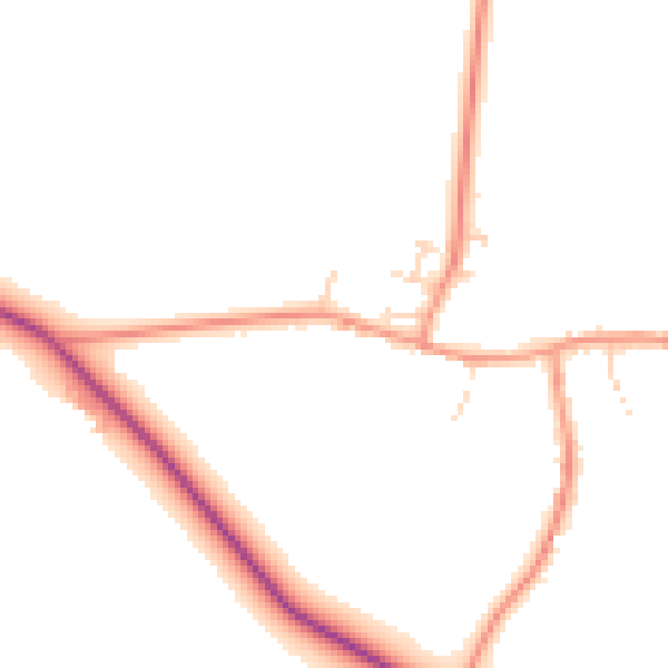 Daytime road noise heatmap for NN6 8BX