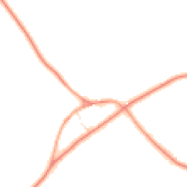 Daytime road noise heatmap for NN6 8DQ