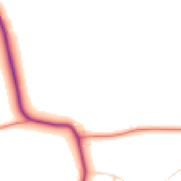 Daytime road noise heatmap for NN6 8GA