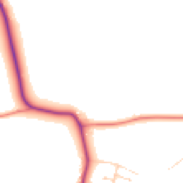 Daytime road noise heatmap for NN6 8GB