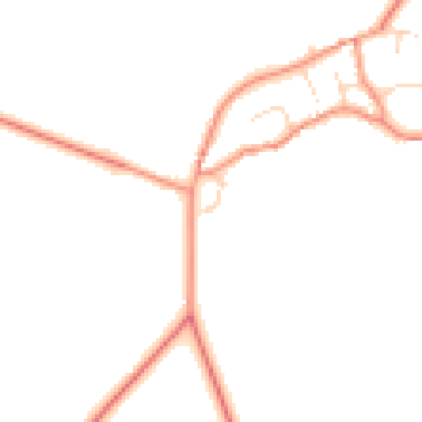 Daytime road noise heatmap for NN6 8GL