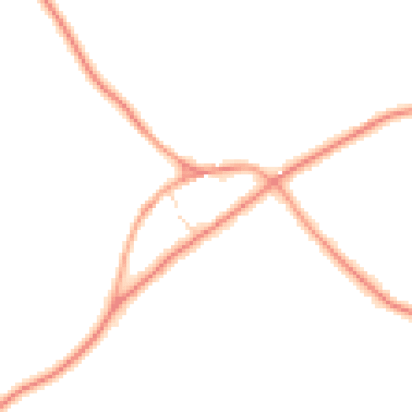 Daytime road noise heatmap for NN6 8GN