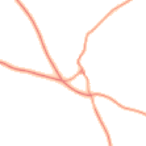 Daytime road noise heatmap for NN6 8LL