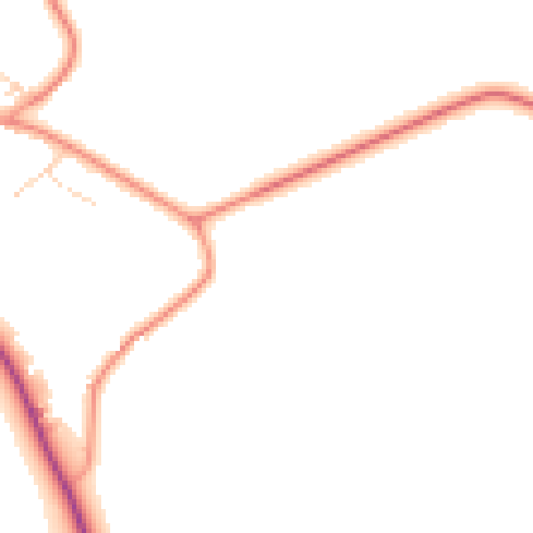 Daytime road noise heatmap for NN6 8LU