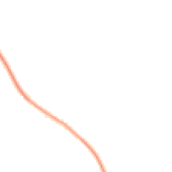 Night-time road noise heatmap for NN6 8NB