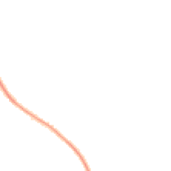 Night-time road noise heatmap for NN6 8NG