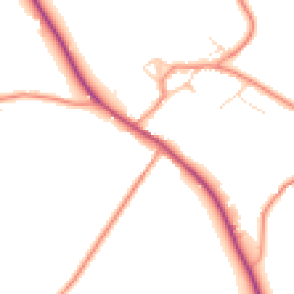 Daytime road noise heatmap for NN6 8NH