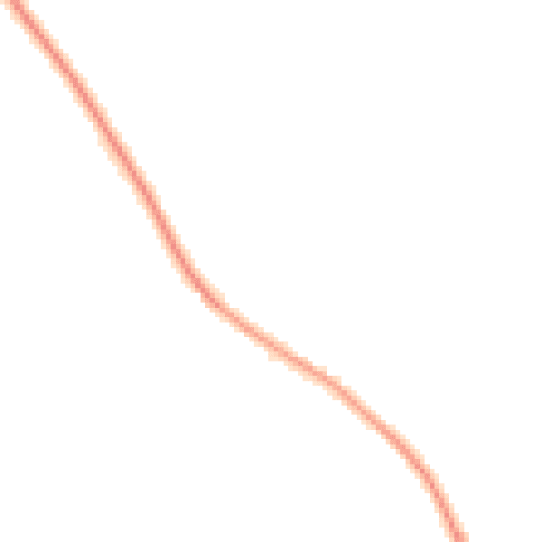 Night-time road noise heatmap for NN6 8NJ
