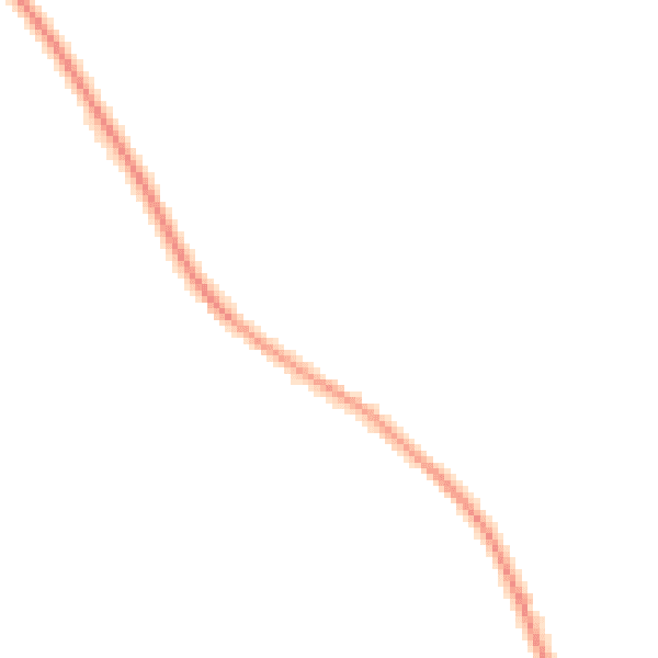Night-time road noise heatmap for NN6 8NR
