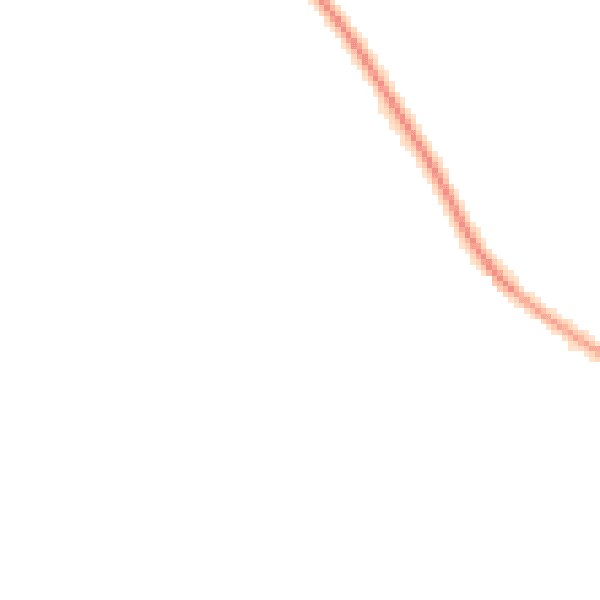 Night-time road noise heatmap for NN6 8NT