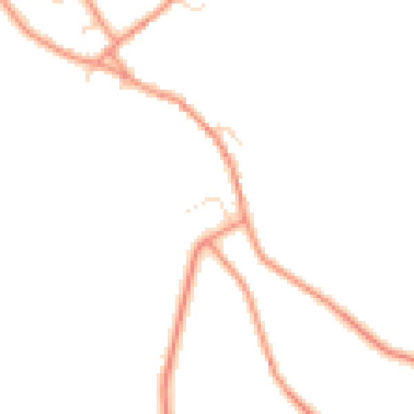 Daytime road noise heatmap for NN6 8QA