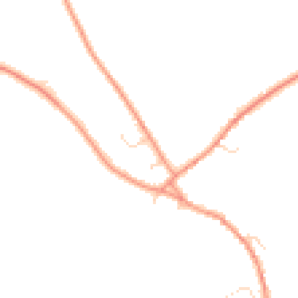 Daytime road noise heatmap for NN6 8QN