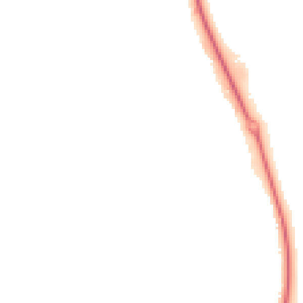 Night-time road noise heatmap for NN6 9DD