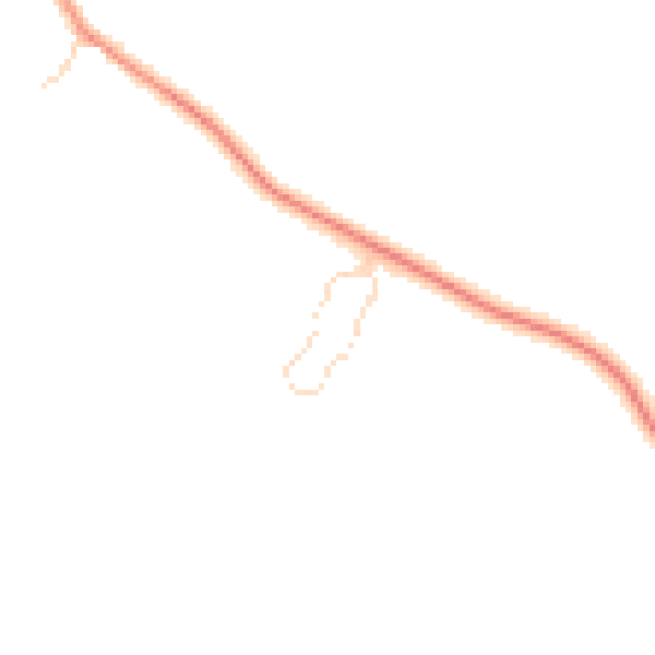 Daytime road noise heatmap for NN6 9EN