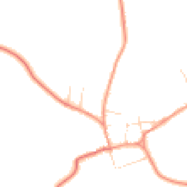 Daytime road noise heatmap for NN6 9FH