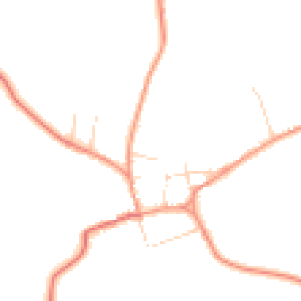 Daytime road noise heatmap for NN6 9RW