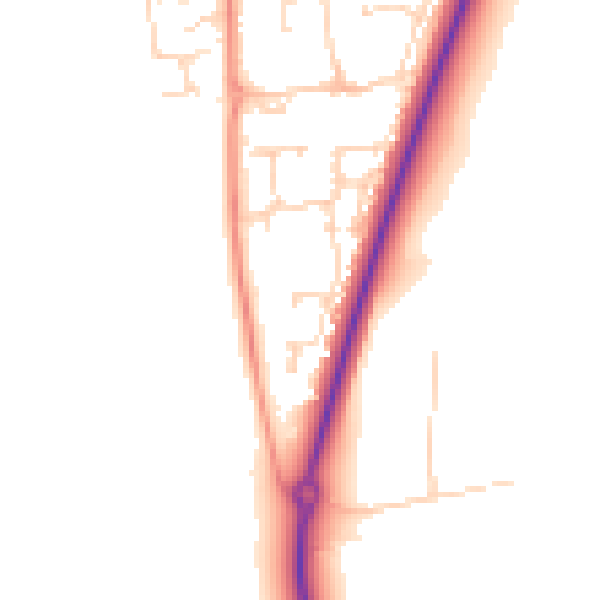 Daytime road noise heatmap for NN6 9WR