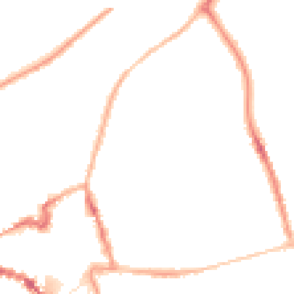 Night-time road noise heatmap for NN8 1ED